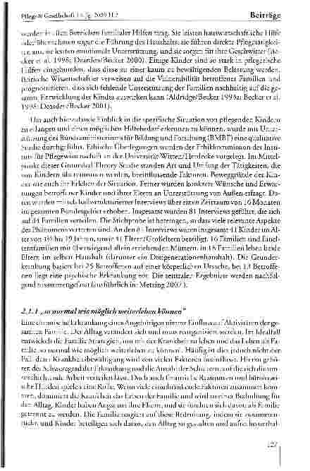 Vorschauseite 4: Herausforderungen für die Entwicklung evidenzbasierter Pflege-Interventionen am Beispiel der Konzeption eines Hilfsangebots für pflegende Kinder und ihre Familien