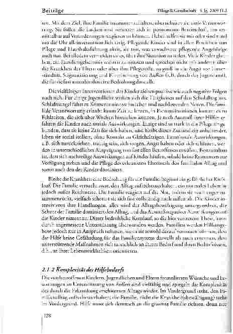 Vorschauseite 5: Herausforderungen für die Entwicklung evidenzbasierter Pflege-Interventionen am Beispiel der Konzeption eines Hilfsangebots für pflegende Kinder und ihre Familien