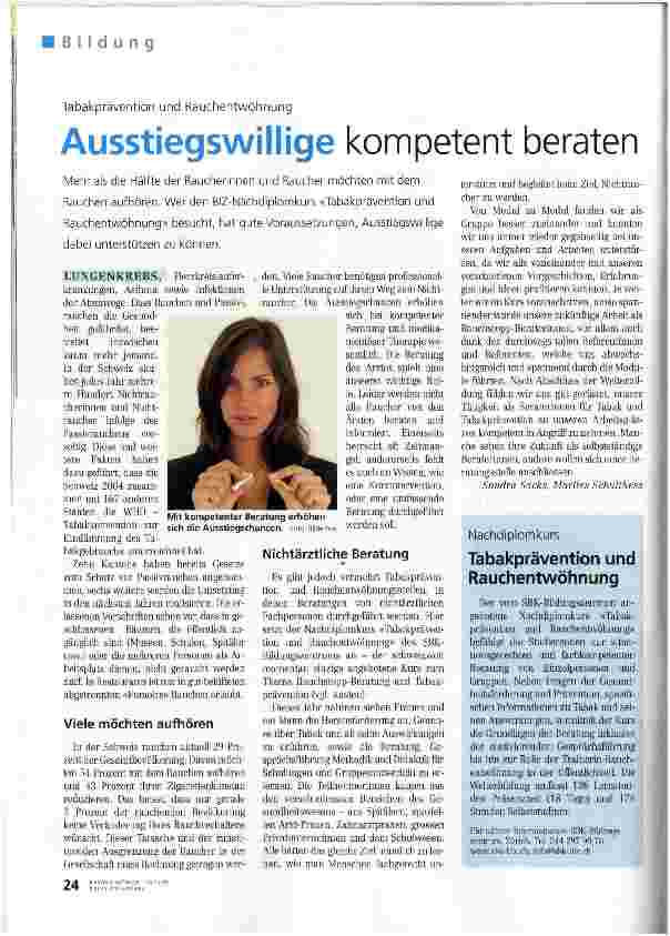 Vorschauseite 1: Ausstiegswillige kompetent beraten