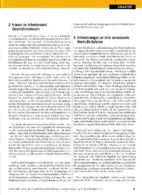Vorschauseite 3: Die ambulante ärztliche Profession ein Beruf im Wandel