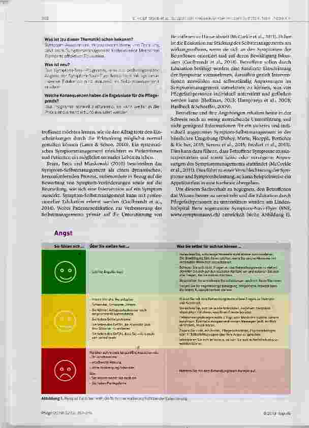 Vorschauseite 2: Selbstmanagement bei Krebstherapien fordern: Das Symptom-Navi-Programm