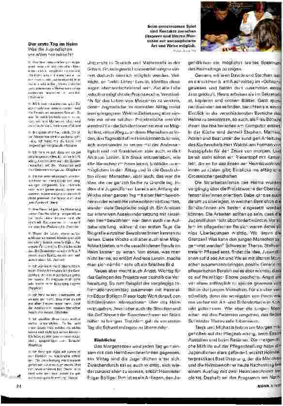Vorschauseite 2: Das Heim als Lernfeld des Lebens