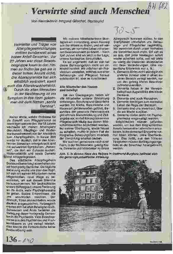 Vorschauseite 1: Verwirrte sind auch Menschen