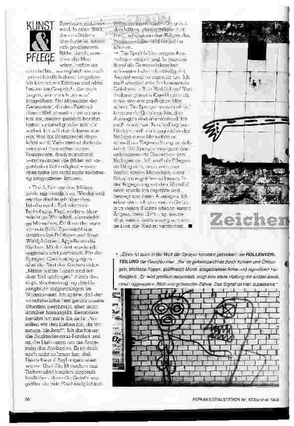 Vorschauseite 3: Kunst und Pflege Zeichen an der Wand