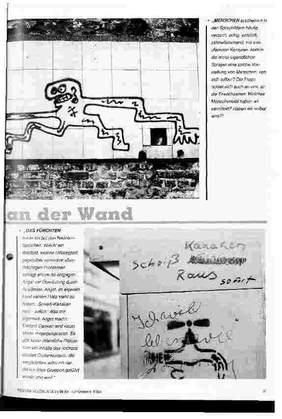 Vorschauseite 4: Kunst und Pflege Zeichen an der Wand