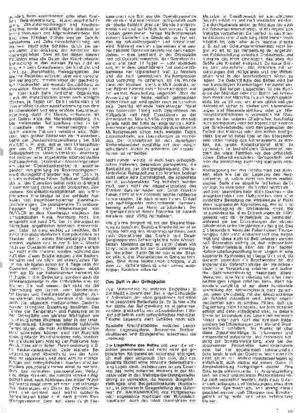 Vorschauseite 2: Die besonderen Aufgaben der Schwester in der Orthopädie 10. Folge: Grundlagen : Lagerung des orthopädischen Kranken