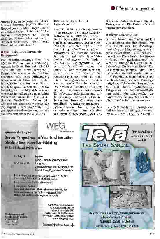 Vorschauseite 4: Die Endoskopieabteilung im Zeichen der Kundenorientierung Qualitätsmanagement im Sinne der Kundenorientierung