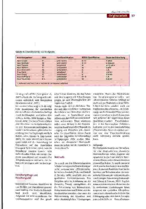 Vorschauseite 3: Leben mit chronischer Herzinsuffizienz -Eine qualitative Studie in Anlehnung an die Grounded Theory