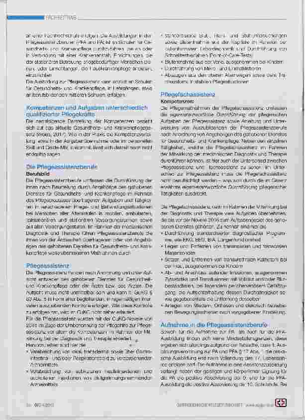 Vorschauseite 2: Organisation und Entwicklung des Pflegeberufs in Österreich