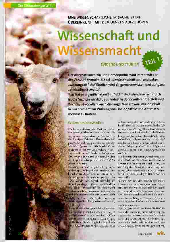 Vorschauseite 1: Wissenschaft und Wissensmacht