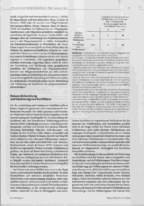 Vorschauseite 3: Publikationen aus dem deutschsprachigen Raum in Zeitschriften mit hohem Impact Factor: Entwicklung und Validierung eines Suchfilters