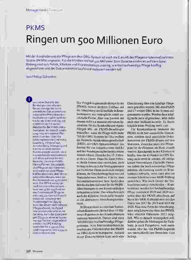Vorschauseite 1: Ringen um 500 Millionen Euro