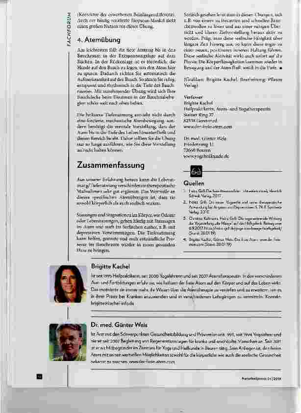 Vorschauseite 5: Der Atem: Möglichkeiten in Therapie und Prävention