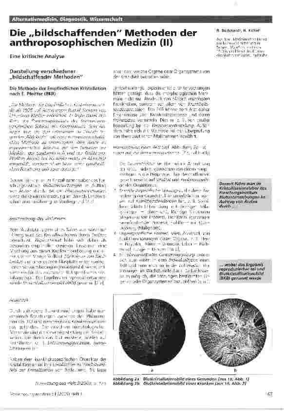 Vorschauseite 1: Die „bildschaffenden Methoden der anthroposophischen Medizin (II)