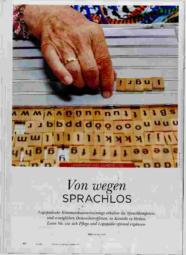 Vorschauseite 1: Von wegen SPRACHLOS