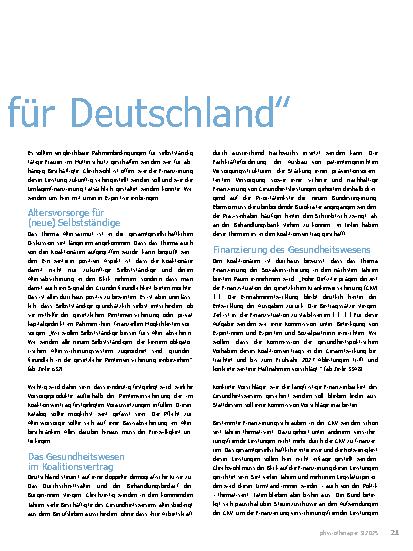 Vorschauseite 2: Koalitionsvertrag „Verantwortung für Deutschland“
