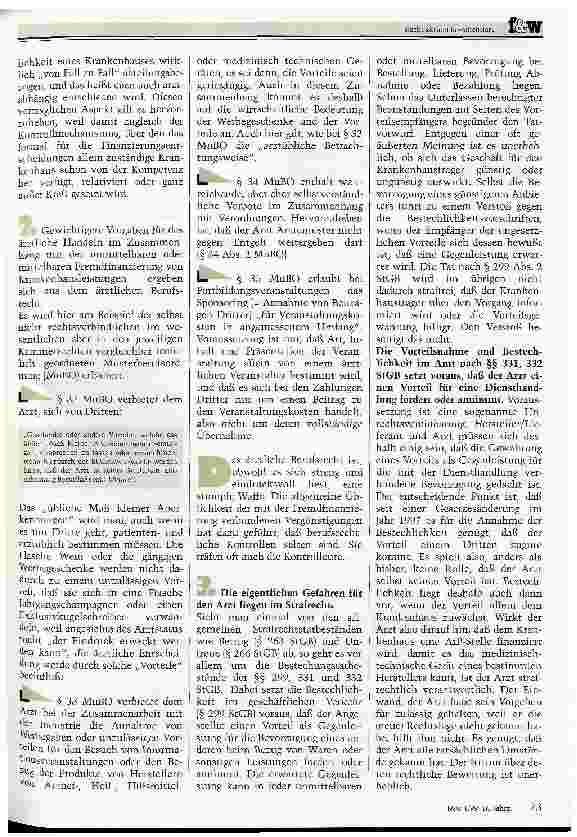 Vorschauseite 2: Der bestochene Krankenhausarzt