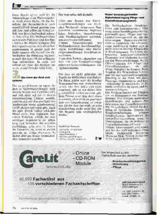 Vorschauseite 3: Der bestochene Krankenhausarzt