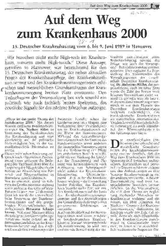 Vorschauseite 1: Auf dem Weg zum Krankenhaus 2000
