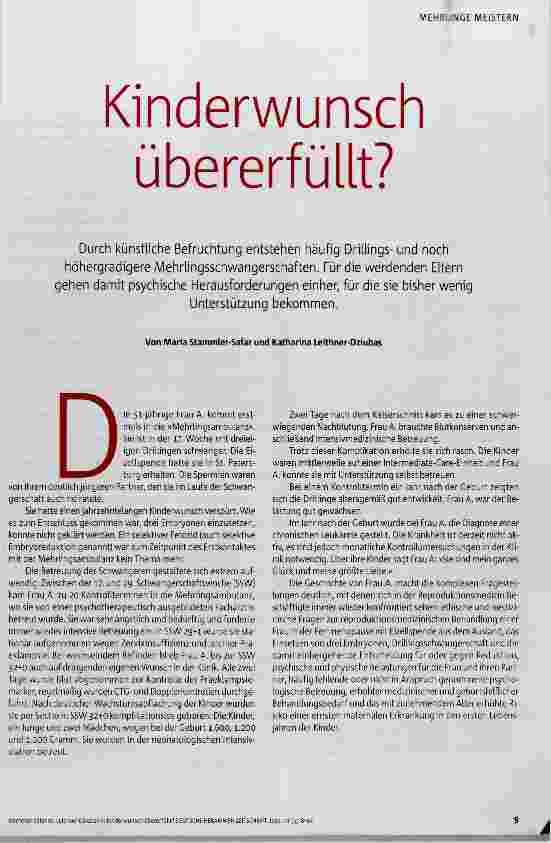 Vorschauseite 2: Kinderwunsch übererfüllt?