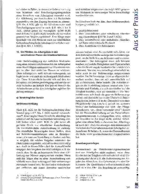 Vorschauseite 2: Zwei Jahre Allgemeines Gleichbehandlungsgesetz (AGG) in der Pflege (2. Teil)