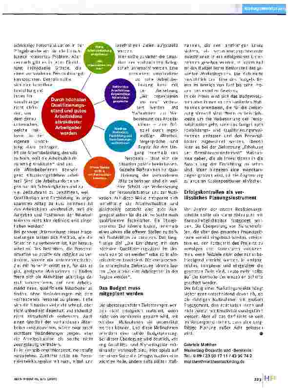 Vorschauseite 3: Marketingplanung -Zahlen, Daten und Strategie für die Zukunftssicherung