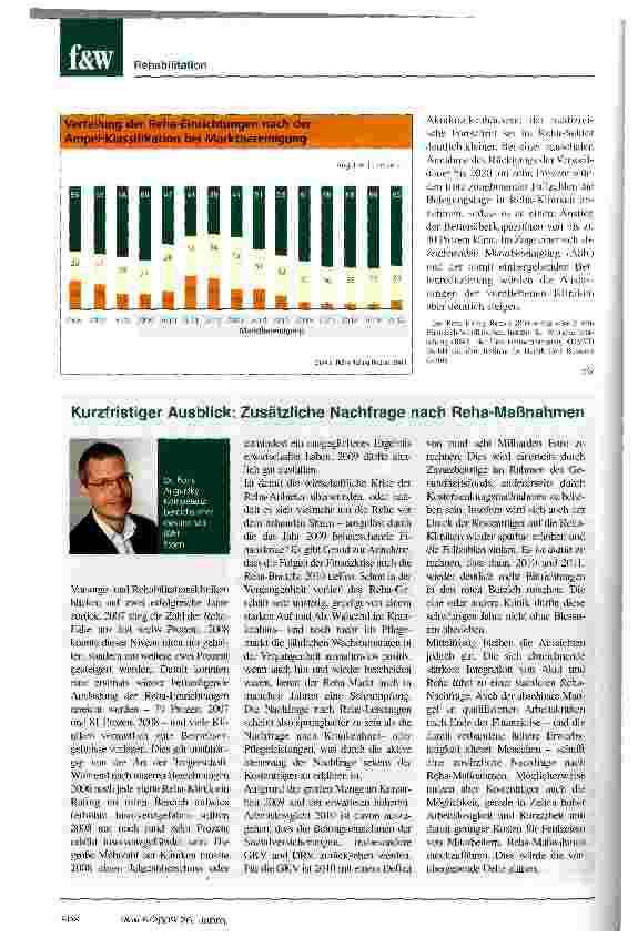 Vorschauseite 3: Reha Rating Report: Jede sechste Klinik stirbt