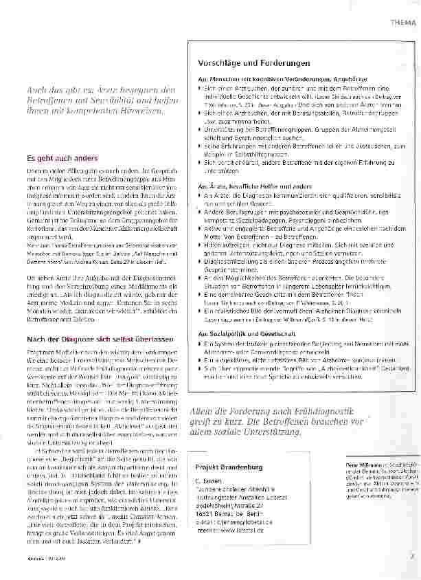 Vorschauseite 4: Diagnose: Alzheimer!