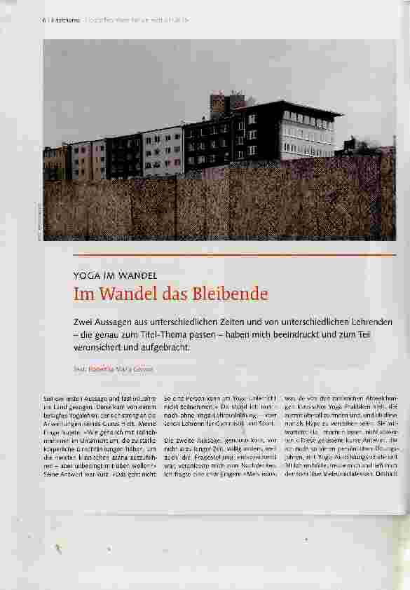 Vorschauseite 1: Im Wandel das Bleibende