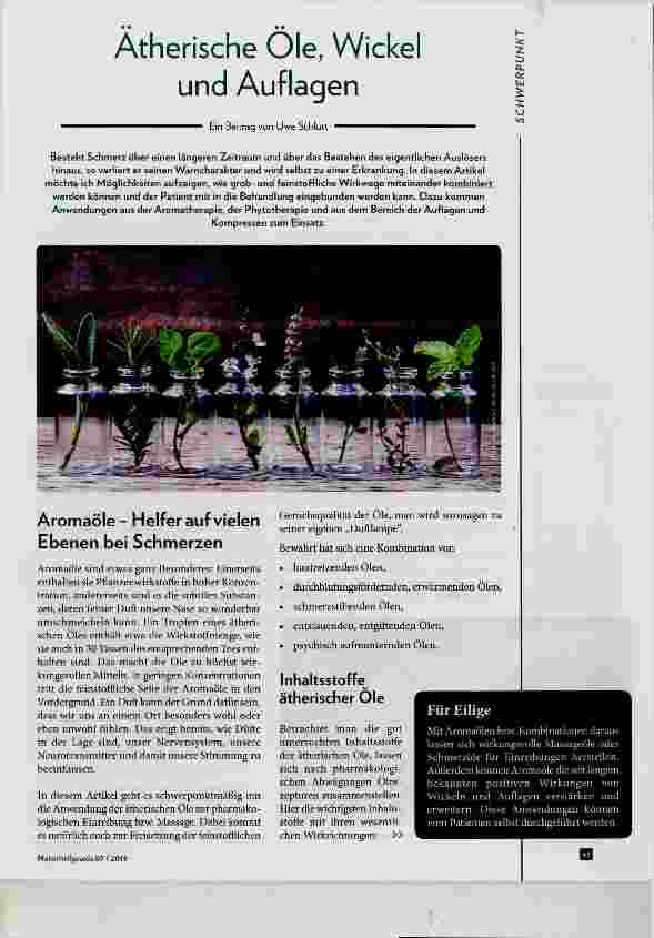 Vorschauseite 1: Ätherische Öle, Wickel und Auflagen