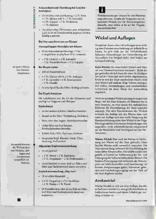 Vorschauseite 4: Ätherische Öle, Wickel und Auflagen