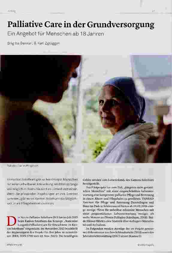 Vorschauseite 1: Palliative Care in der Grundversorgung
