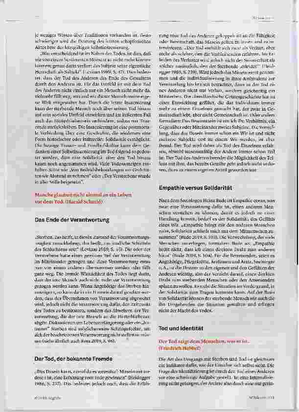 Vorschauseite 4: Zur Phänomenologie des Todes