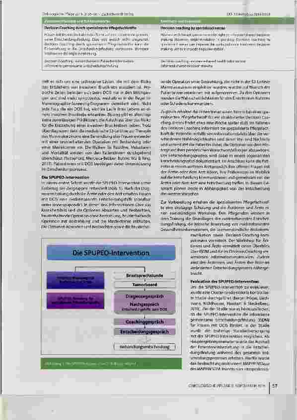 Vorschauseite 3: Decision Coaching durch spezialisierte Pflegefachkräfte Umsetzung der informierten gemeinsamen Entscheidungsfindung in der Onkologie