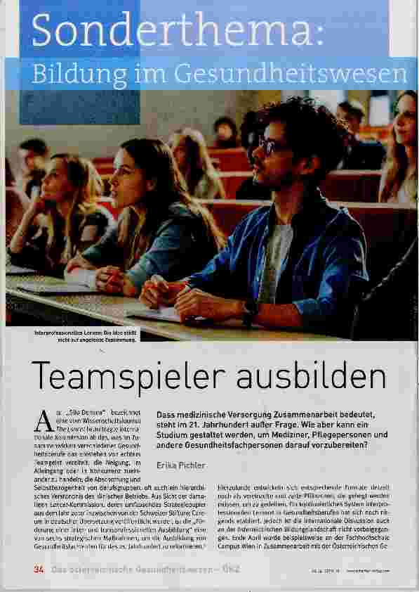 Vorschauseite 1: Teamspieler ausbilden
