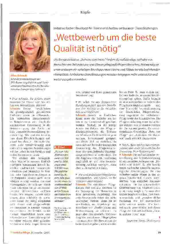 Vorschauseite 1: „Wettbewerb um die beste Qualität ist nötig