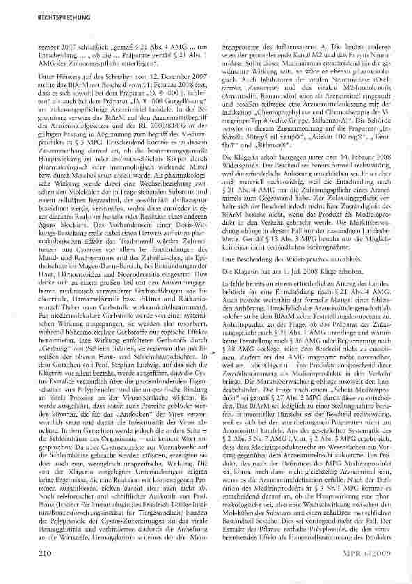 Vorschauseite 2: Zur Abgrenzung Medizinprodukt/Arzneimittel