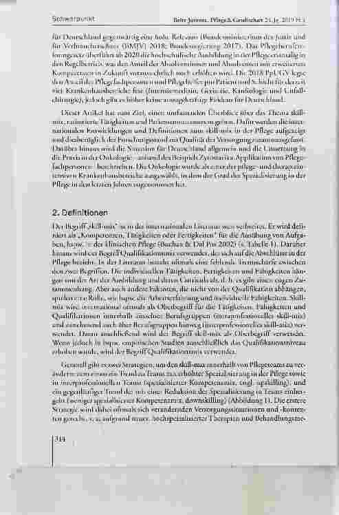 Vorschauseite 3: Skill-mix, Rationierung und Quaiität in der Pfiege: Forschungsstand international und Situation in Deutschiand mit Schwerpunkt Onkologie