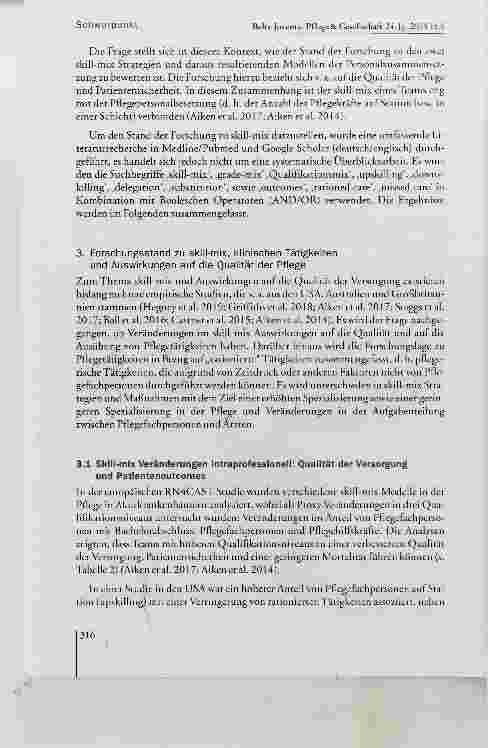 Vorschauseite 5: Skill-mix, Rationierung und Quaiität in der Pfiege: Forschungsstand international und Situation in Deutschiand mit Schwerpunkt Onkologie