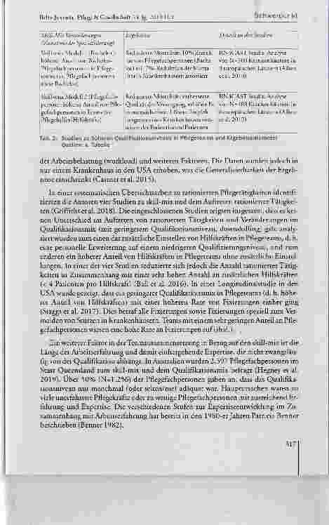 Vorschauseite 6: Skill-mix, Rationierung und Quaiität in der Pfiege: Forschungsstand international und Situation in Deutschiand mit Schwerpunkt Onkologie