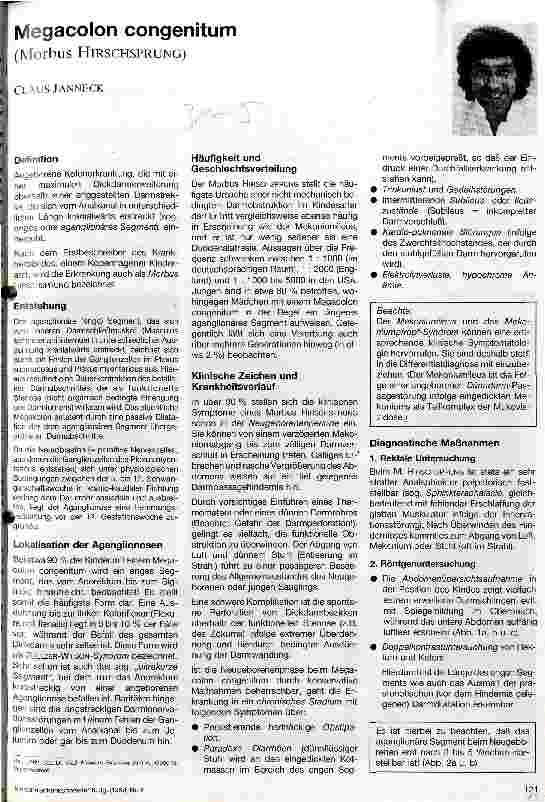 Vorschauseite 1: Megacolon congenitum