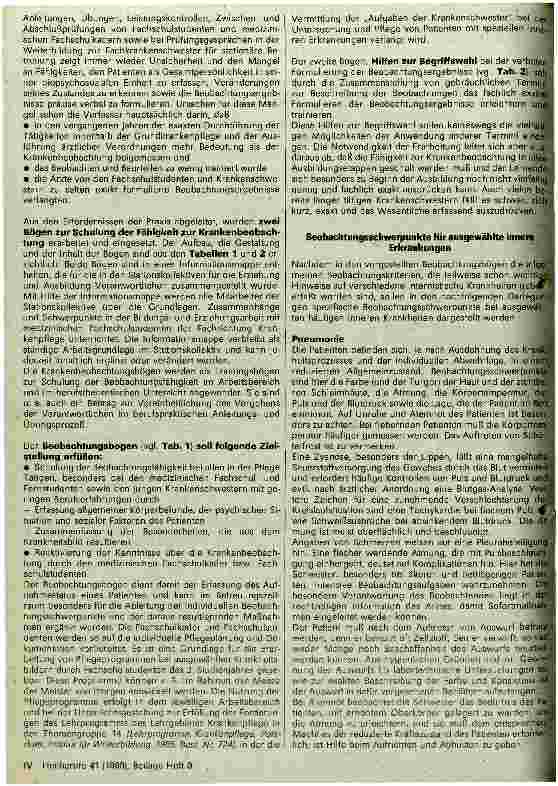 Vorschauseite 4: Krankenbeobachtung in der Inneren Medizin Studienmaterial zur Weiterbildung