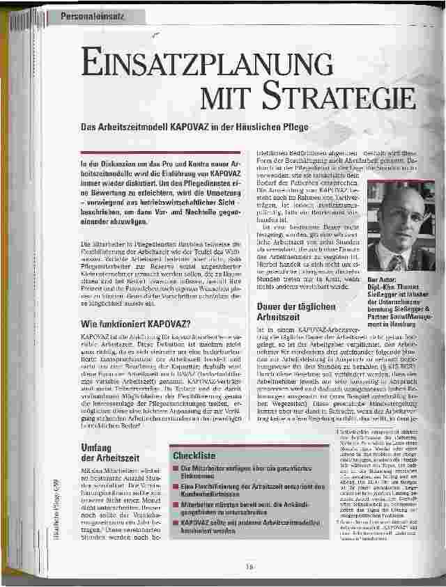 Vorschauseite 1: Einsatzplanung mit Strategie