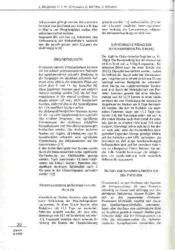 Vorschauseite 4: Immunonutrition - mögliche Bedeutung in der Intensivtherapie?