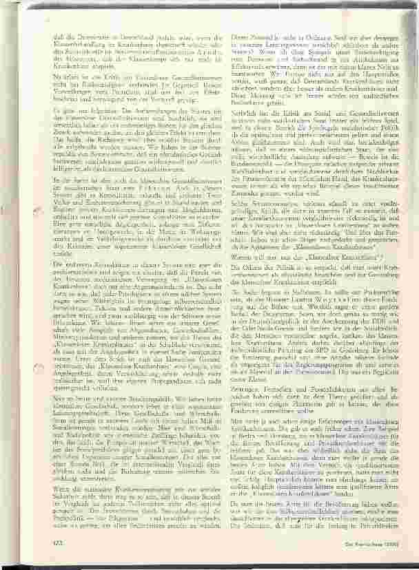 Vorschauseite 2: Klassenlose Gesellschaft --- Klassenloses Krankenhaus