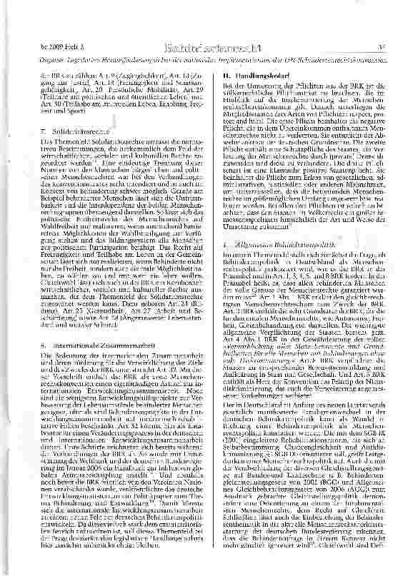 Vorschauseite 4: Welche legislativen Herausforderungen bestehen in Bezug auf die nationale Implementierung der UN-Behindertenrechts konvention in Bund und Ländern?