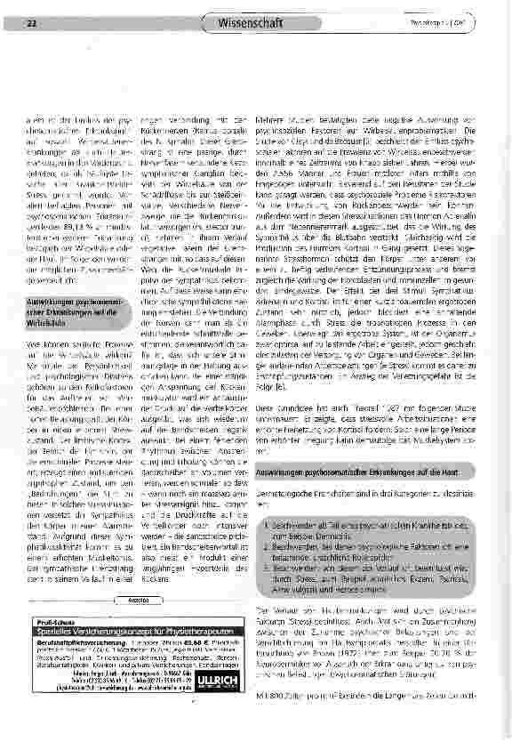 Vorschauseite 5: Häufigste Berufskrankheiten bei Physiotherapeuten