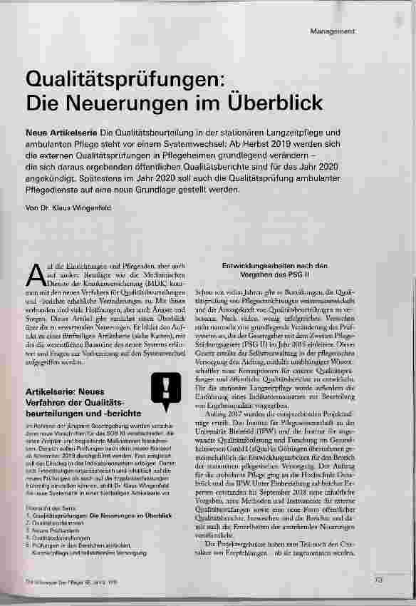 Vorschauseite 2: Qualitätsprüfungen: Die Neuerungen im Überblick