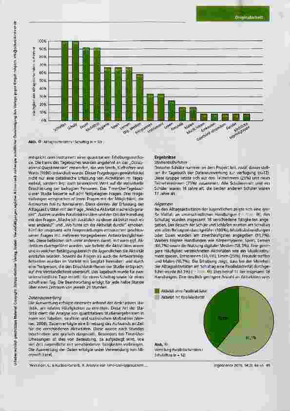 Vorschauseite 4: Mit welchen Betätigungen verbringen Jugendliche ihre Zeit? Analyse von Time-Use-Tagebüchern mit Fokus auf individueller Freizeitgestaltung Jugendlicher im Alter von 16 und 17 Jahr…