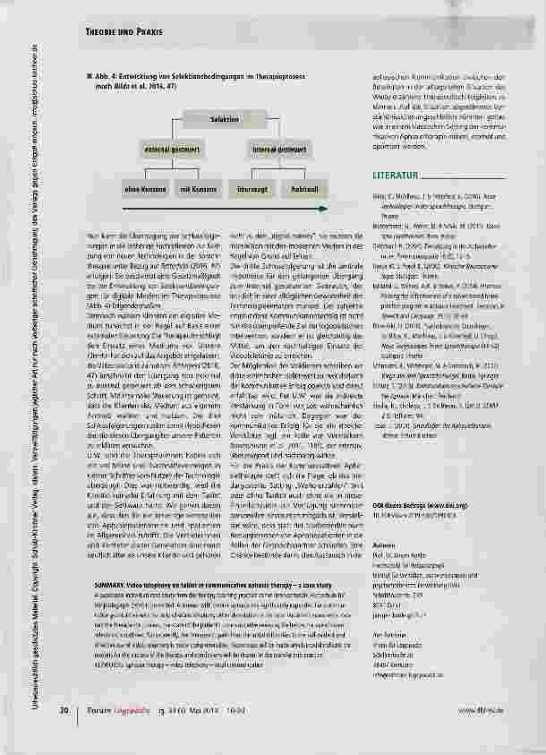 Vorschauseite 4: Videotelefonie mit dem Tablet in der kommunikativen Aphasietherapie